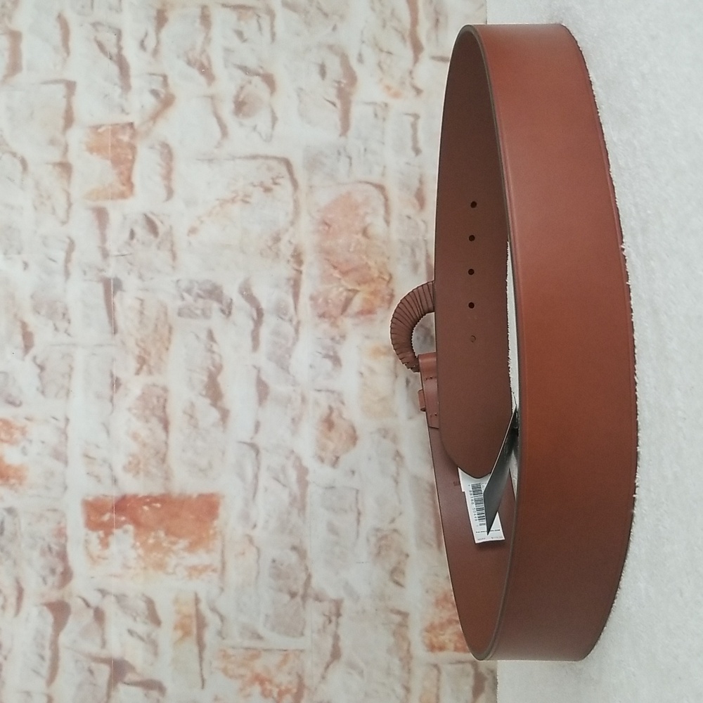 New Ralph Lauren Crescent Buckle Leather Belt - Picture 4 of 11
